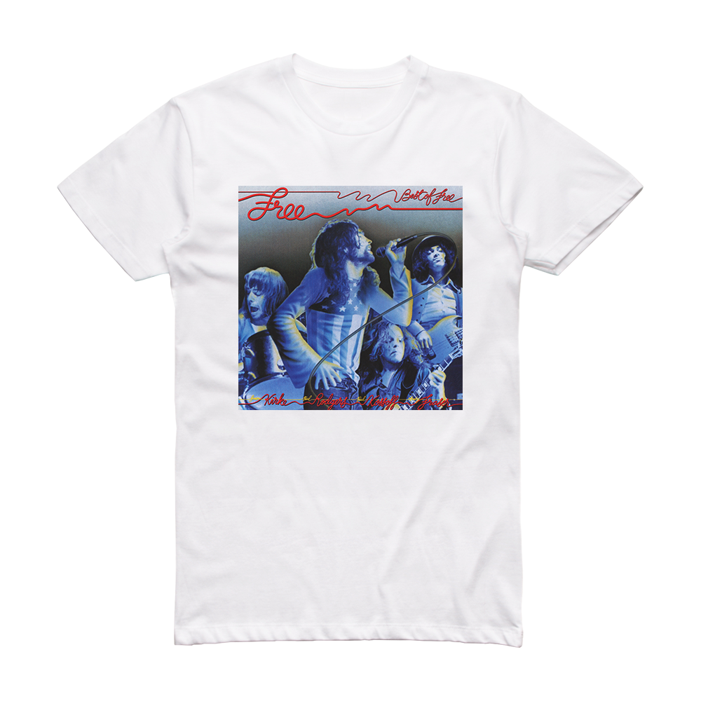 Free Best Of Free Album Cover T-Shirt White – ALBUM COVER T-SHIRTS