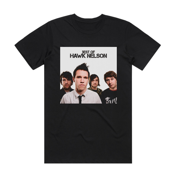 Hawk Nelson Best Of Hawk Nelson 1 Album Cover T-Shirt Black