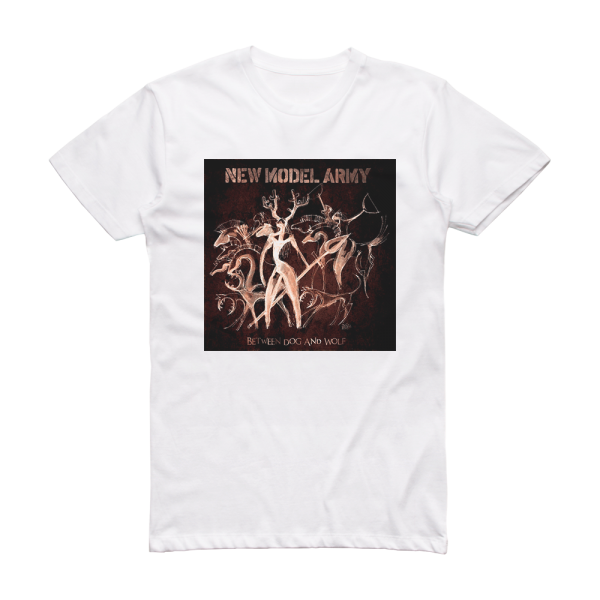 New Model Army Between Dog And Wolf Album Cover T-Shirt White