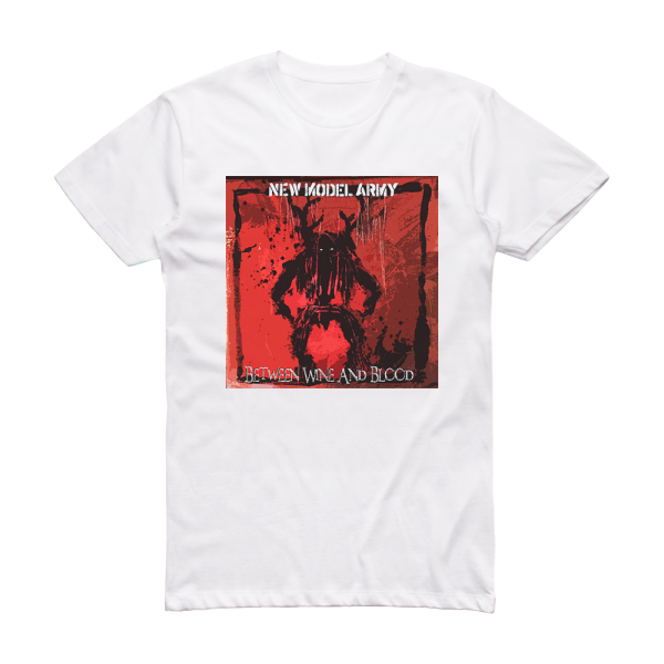 New Model Army Between Wine And Blood 2 Album Cover T-Shirt White