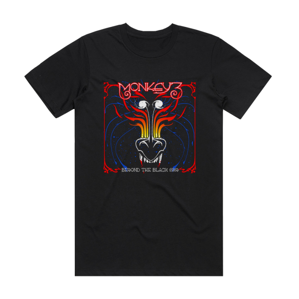 Monkey3 Beyond The Black Sky Album Cover T-Shirt Black