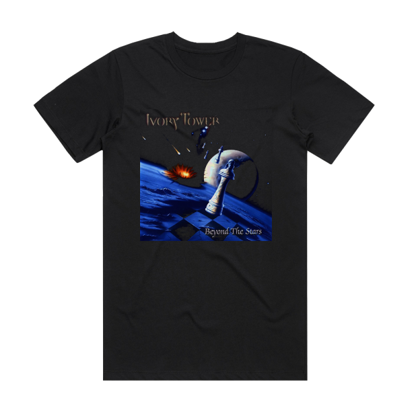 Ivory Tower Beyond The Stars Album Cover T-Shirt Black