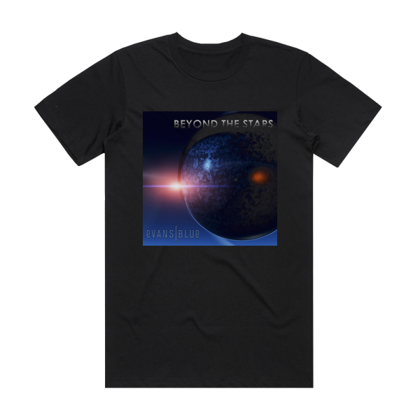 Evans Blue Beyond The Stars Album Cover T-Shirt Black