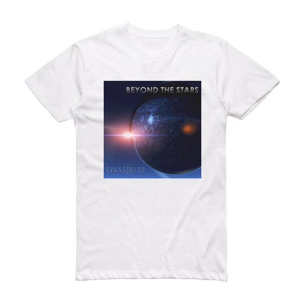 Evans Blue Beyond The Stars Album Cover T-Shirt White