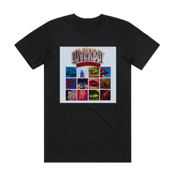 Loverboy Big Ones Album Cover T-Shirt Black