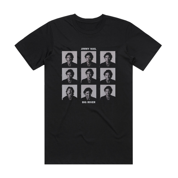 Jimmy Nail Big River Album Cover T-Shirt Black