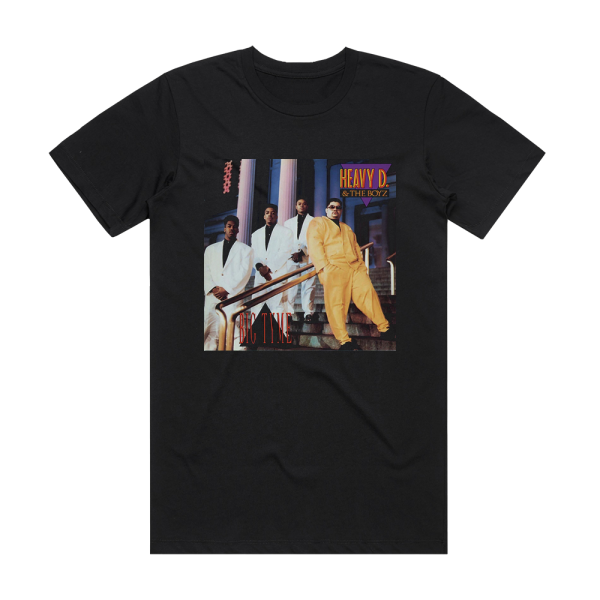 Heavy D and The Boyz Big Tyme Album Cover T-Shirt Black