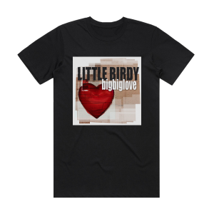 Little Birdy Bigbiglove Album Cover T-Shirt Black