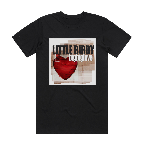 Little Birdy Bigbiglove Album Cover T-Shirt Black