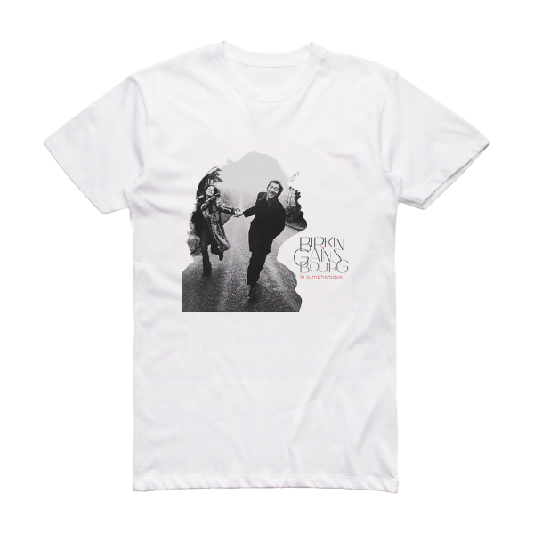 Jane Birkin Birkin Gainsbourg Le Symphonique Album Cover T-Shirt White