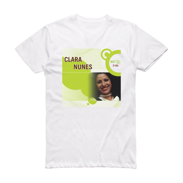 Clara Nunes Bis Album Cover T-Shirt White