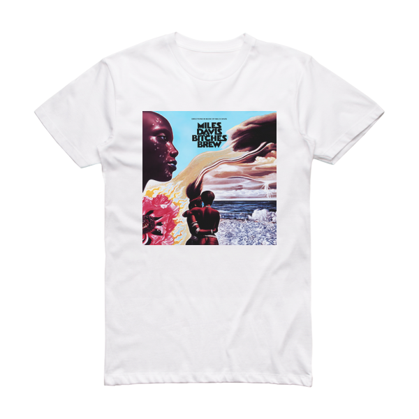 Miles Davis Bitches Brew 1 Album Cover T-Shirt White