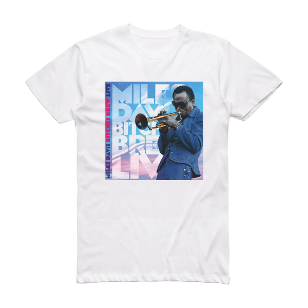 Miles Davis Bitches Brew Live Album Cover T-Shirt White