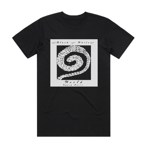 Estas Tonne Black And White World Album Cover T-Shirt Black