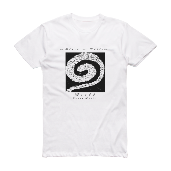 Estas Tonne Black And White World Album Cover T-Shirt White