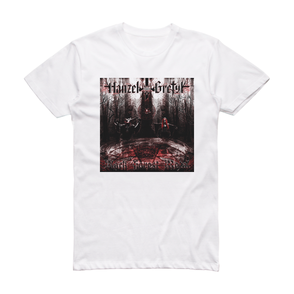 Hanzel und Gretyl Black Forest Metal Album Cover T-Shirt White