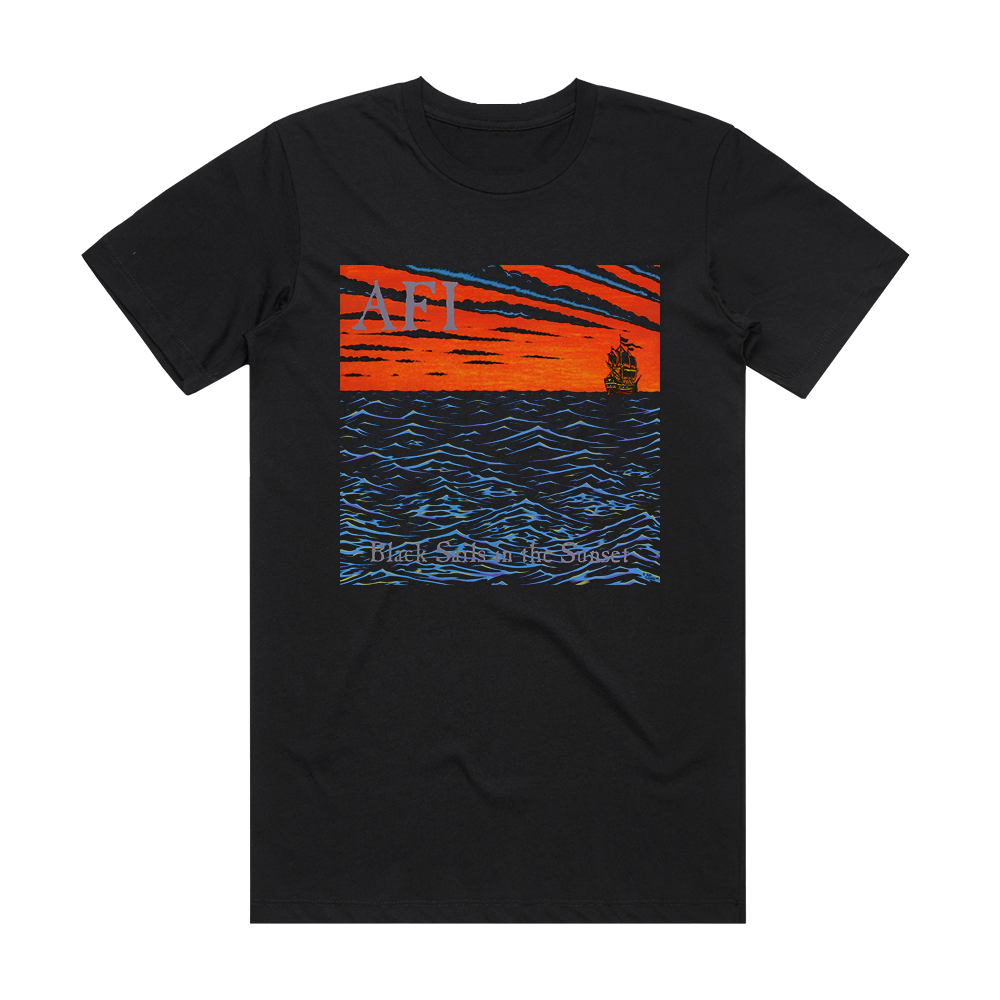 AFI Black Sails In The Sunset 2 Album Cover T-Shirt Black – ALBUM COVER ...