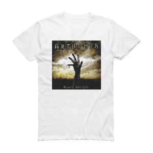 Arthemis Black Society Album Cover T-Shirt White