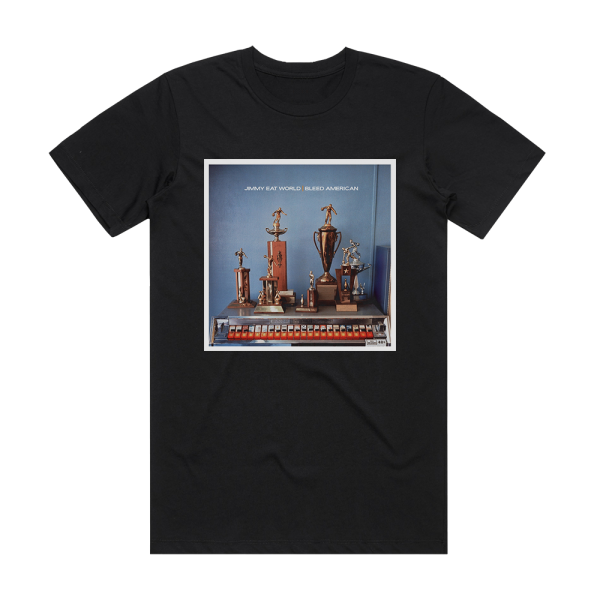 Jimmy Eat World Bleed American 2 Album Cover T-Shirt Black