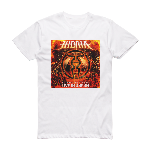 Hibria Blinded By Tokyo Live In Japan Album Cover T-Shirt White
