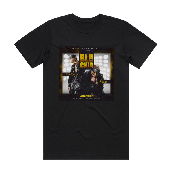 Bad Bunny Blockia Album Cover T-Shirt Black