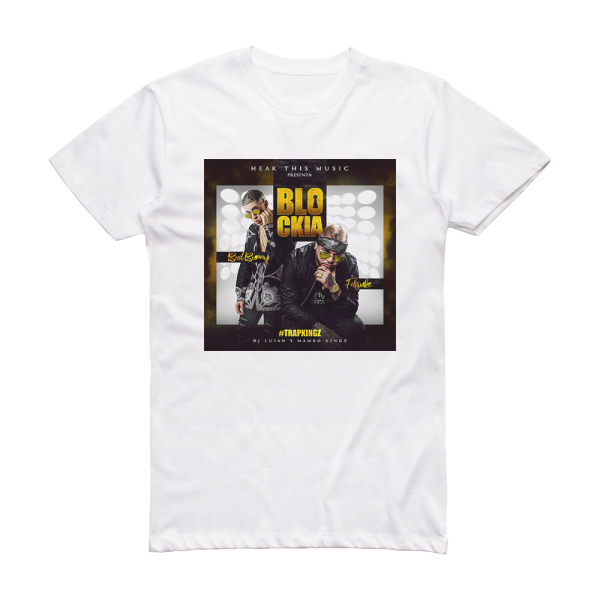 Bad Bunny Blockia Album Cover T-Shirt White