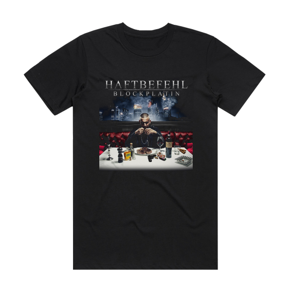Haftbefehl Blockplatin Album Cover T-Shirt Black