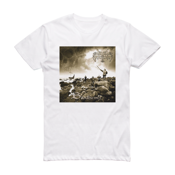 Enslaved Blodhemn Album Cover T-Shirt White