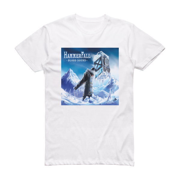 HammerFall Blood Bound Album Cover T-Shirt White