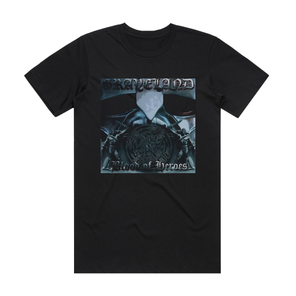 Graveland Blood Of Heroes 2 Album Cover T-Shirt Black