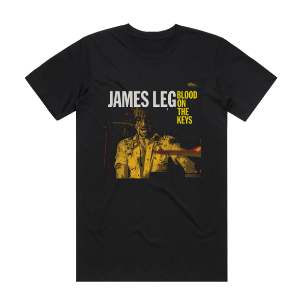 James Leg Blood On The Keys Album Cover T-Shirt Black