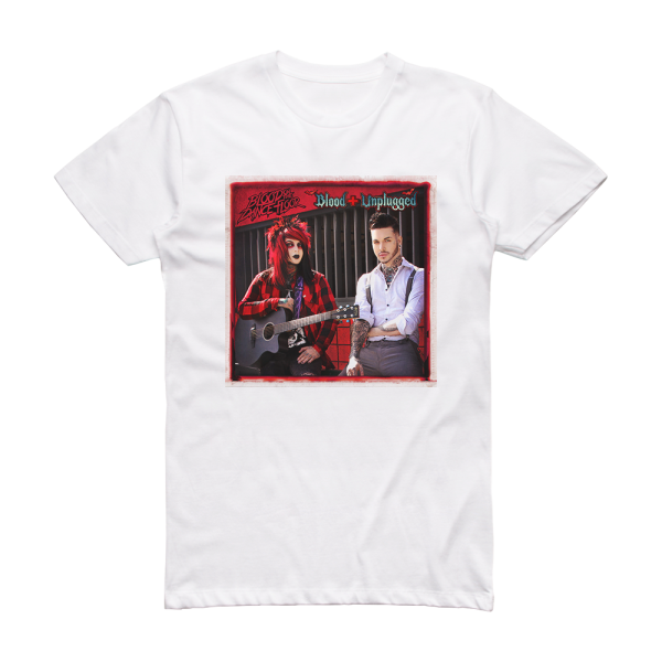 Blood on the Dance Floor Blood Unplugged Album Cover T-Shirt White