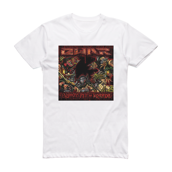 GWAR Bloody Pit Of Horror Album Cover T-Shirt White