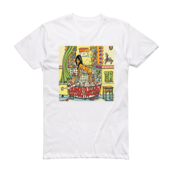 King Gizzard and the Lizard Wizard Bloody Ripper Album Cover T-Shirt White