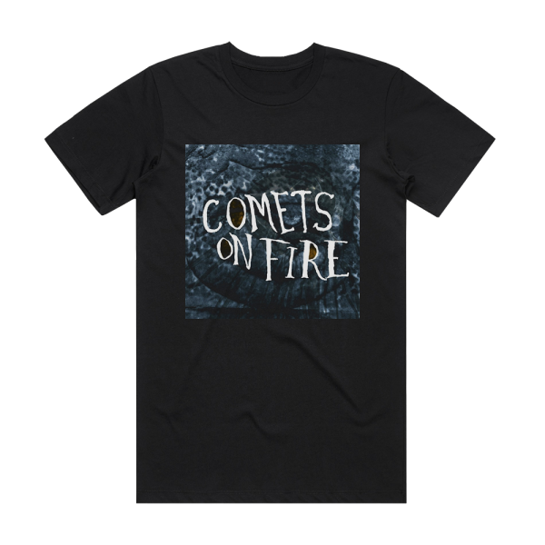 Comets on Fire Blue Cathedral Album Cover T-Shirt Black