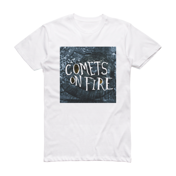 Comets on Fire Blue Cathedral Album Cover T-Shirt White