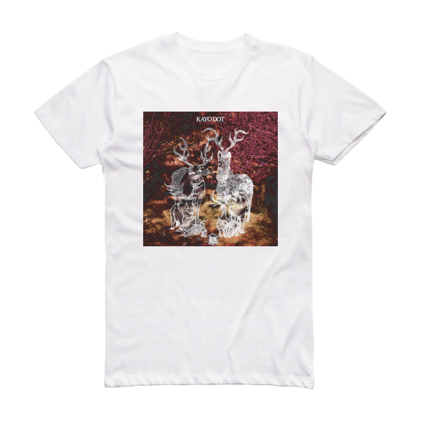 Kayo Dot Blue Lambency Downward Album Cover T-Shirt White