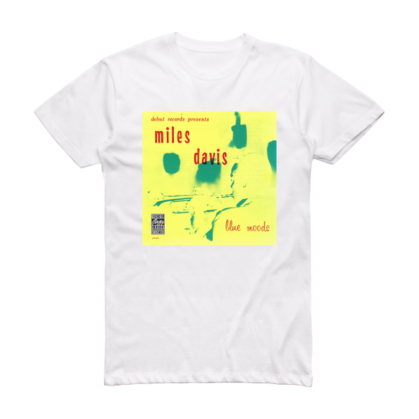 Miles Davis Blue Moods Album Cover T-Shirt White