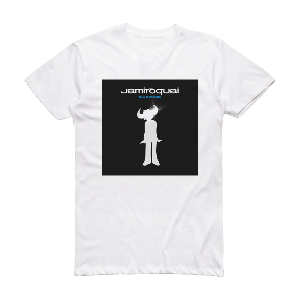 Jamiroquai Blue Skies Album Cover T-Shirt White – ALBUM COVER T-SHIRTS