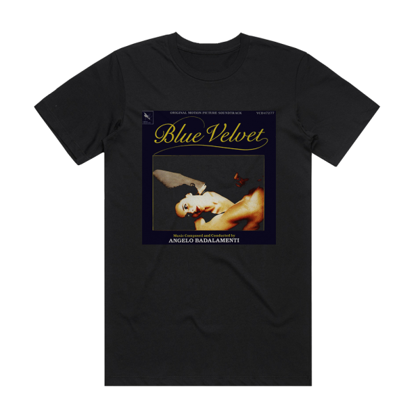 Angelo Badalamenti Blue Velvet Album Cover T-Shirt Black