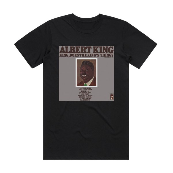 Albert King Blues For Elvis King Does The Kings Things Album Cover T-Shirt Black