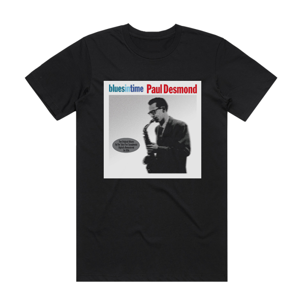 Paul Desmond Blues In Time Album Cover T-Shirt Black
