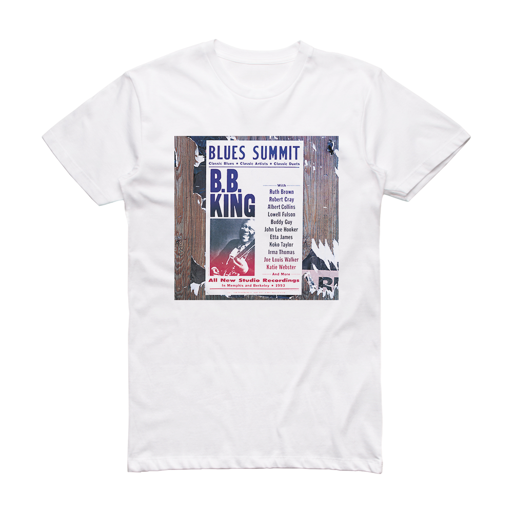 BB King Blues Summit Album Cover TShirt White ALBUM COVER TSHIRTS
