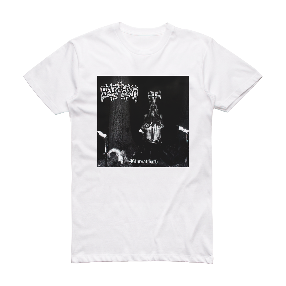 Belphegor Blutsabbath Album Cover T-Shirt White – ALBUM COVER T-SHIRTS