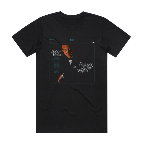 Bobby Vinton Bobby Vinton Sings For Lonely Nights Album Cover T-Shirt Black
