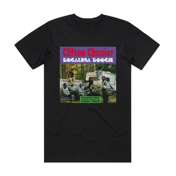 Clifton Chenier Bogalusa Boogie Album Cover T-Shirt Black