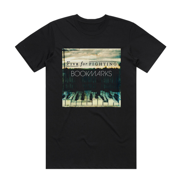 Five for Fighting Bookmarks Album Cover T-Shirt Black