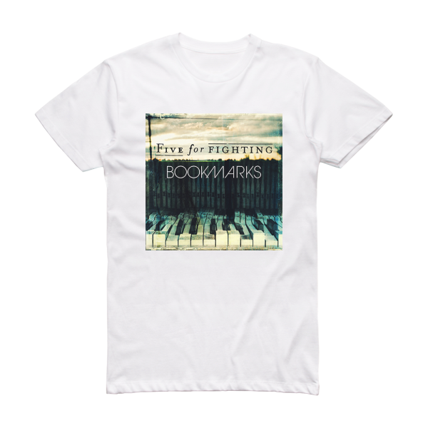 Five for Fighting Bookmarks Album Cover T-Shirt White