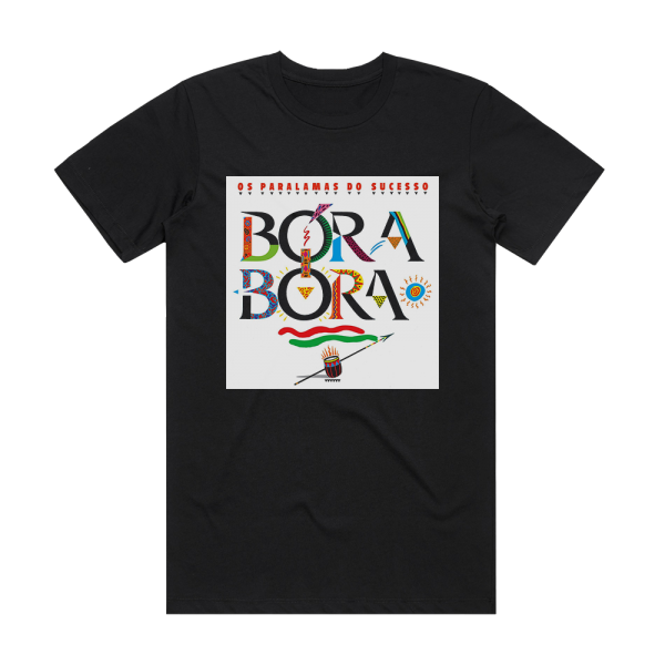 Os Paralamas do Sucesso Bora Bora Album Cover T-Shirt Black