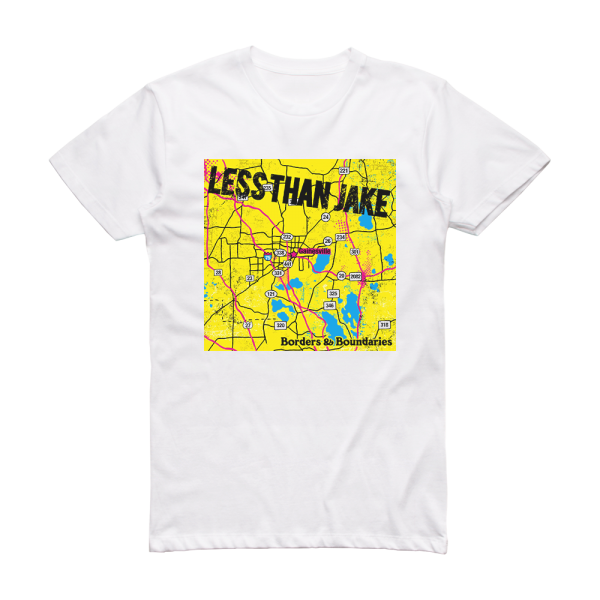 Less Than Jake Borders Boundaries Album Cover T-Shirt White